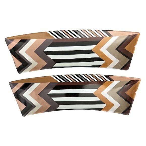 Missoni for Target Geometric Stoneware Curved Appetizer Plates - Picture 4 of 10
